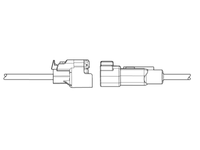 2016 GMC Sierra Forward Light Harness Connector - 19370461