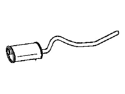 GM 22526205 Muffler Assembly, Exhaust W/Tail Pipe Lh