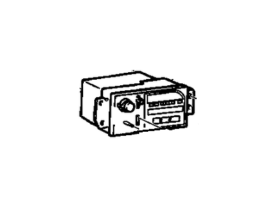 GM 9356201 Radio Assembly, Amplitude Modulation/Frequency Modulation Stereo & Clock & Tape Player *Ebony