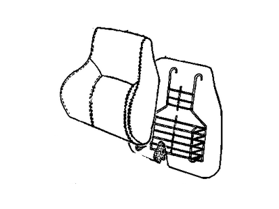 GM 16776904 Back Assembly, D Seat Pad & Cover