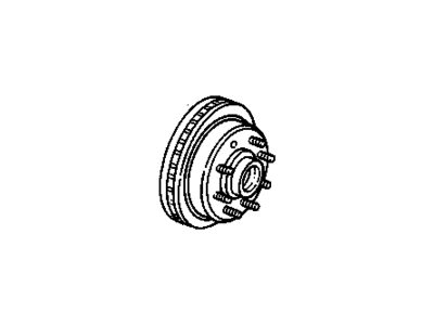 GM 15674407 Front Brake, Hub And Drum And Rotor