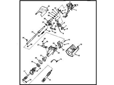 GM 19256462 Column Asm,Steering (Repair)