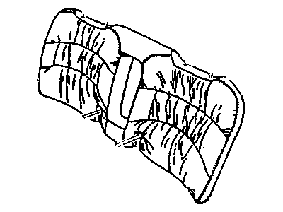 GM 12531651 COVER, Rear Seat Back