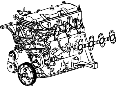 2002 Chevrolet S10 Cylinder Head - 24577648