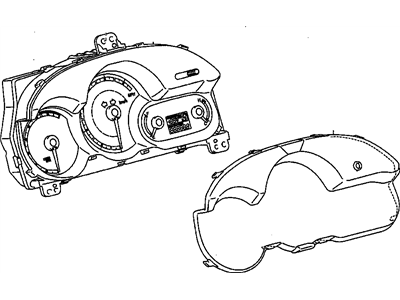 2009 Pontiac Vibe Speedometer - 19184116