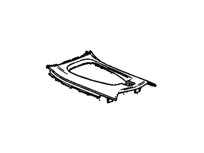 GM 20960678 Plate Assembly, Front Floor Console Trans Shift Opening T*V, Black