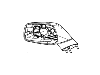 GM 20760594 Mirror Assembly, Outside Rear View *Service Primer