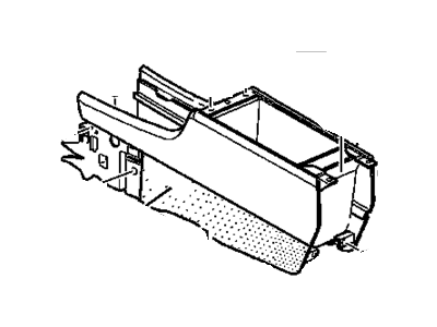 GM 12480796 CONSOLE, Floor Console