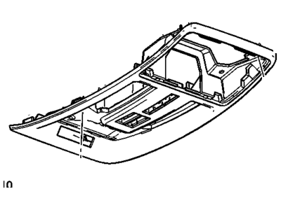 GM 23448099 Console Assembly, Roof *Shale