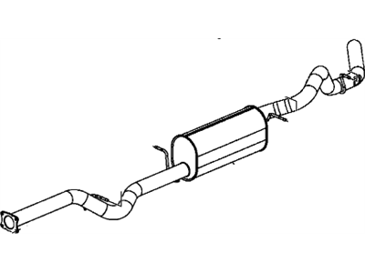 GM 15262863 Muffler Assembly, Exhaust (W/ Exhaust Pipe & Tail Pipe)