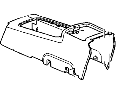 GM 20779693 Compartment Assembly, Front Floor *Cashmere