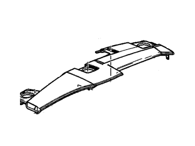 GM 15297282 Pad Assembly, Instrument Panel Upper Trim *Ebony
