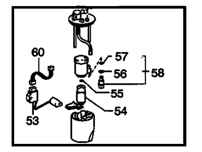 GM 19185090 Fuel Tank Fuel Pump Module (Sender & Pump & Regulator)