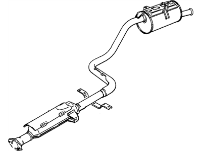 GM 96055191 Exhaust Muffler Assembly (W/ Tail Pipe)