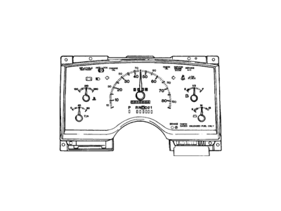 GM 16144755 Instrument Panel Gage CLUSTER