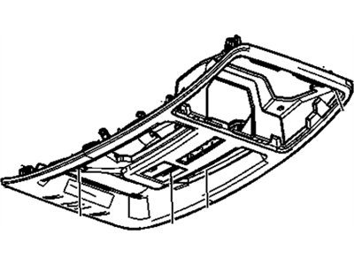 GM 20858118 Console Assembly, Roof *Shale
