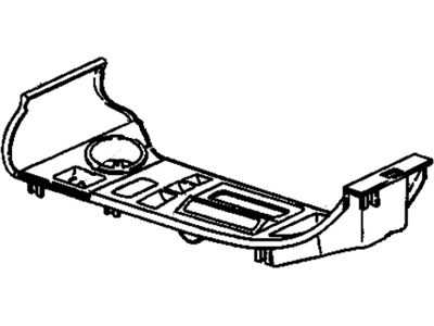 GM 22650125 Plate Assembly, Front Floor Console Trans Shift Opening Trim