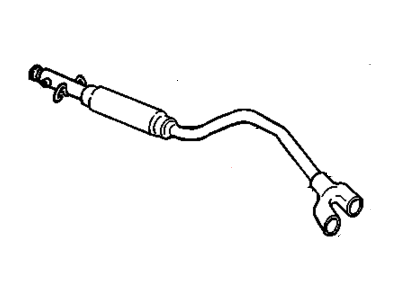 GM 3537026 Exhaust Muffler Assembly (W/Exhaust Pipe & Tail Pipe)