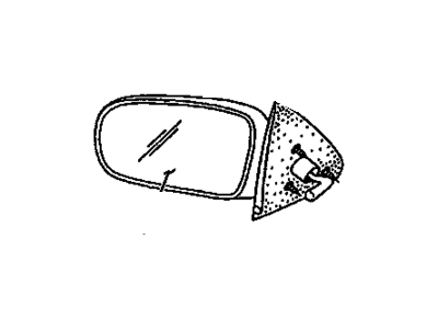 GM 12365217 Mirror,Outside Rear View, Left (Glass)