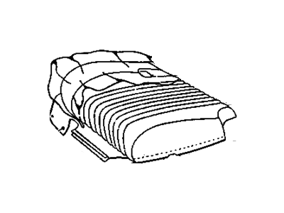 GM 12454481 COVER, Front Seat Cushion