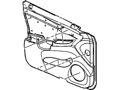 GM 15293297 Trim Assembly, Front Side Door *Wheat