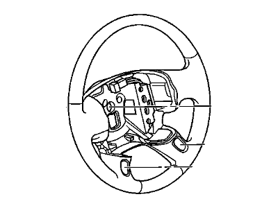 GM 10350572 Steering Wheel Assembly *Medium Duty Dark Cashme