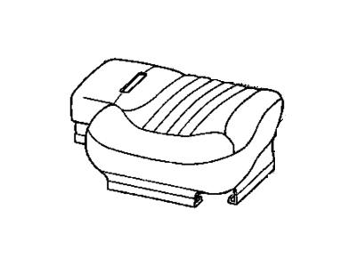 GM 12470822 Cover,Driver Seat Cushion *Graphite