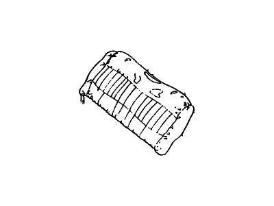 GM 12459120 COVER, Rear Seat Back