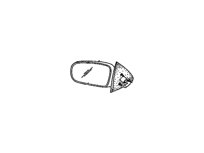 GM 22627397 Mirror Assembly, Outside Rear View Lh *Black