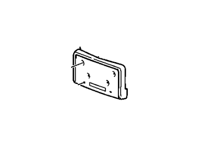 GM 13437034 Bracket Assembly, Front License Plate