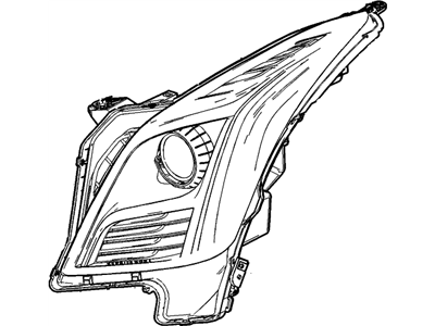 2014 Cadillac XTS Headlight - 23310995