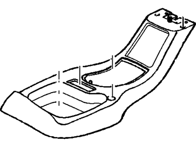 GM 15671463 Plate Assembly, Front Floor Console Trans *Graphite
