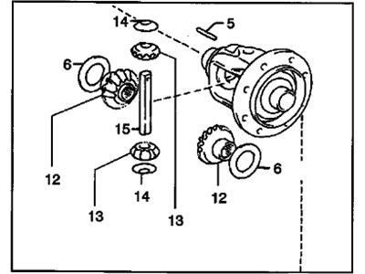 GM 88975201 Front Differential Case