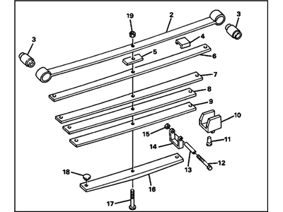GM 15667764 Rear Spring Assembly