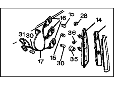 GM 5977720 Lamp Assembly, Tail