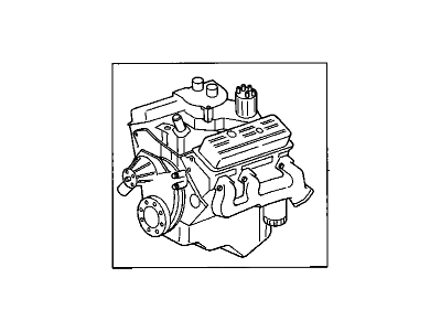 GM 12363728 Engine Asm, Goodwrench Remanufacture(4.3L)(Balance Shaft Lb4)