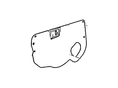 GM 10309675 Deflector Assembly, Front Side Door Water