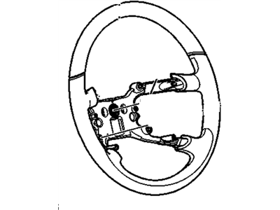 GM 25835706 Steering Wheel Assembly *Cocoa