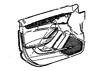 GM 20938705 Trim,Front Side Door