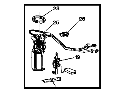 GM 19179624 Fuel Tank Fuel Pump Module Kit