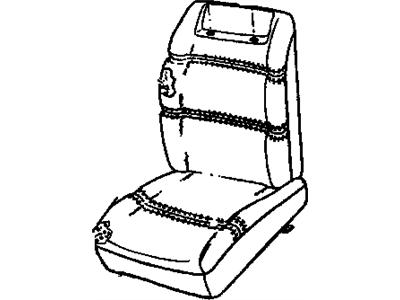GM 16789774 COVER, Front Seat Cushion