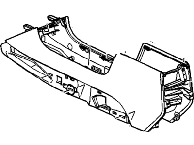 GM 20923485 Console, Front Floor *Shale