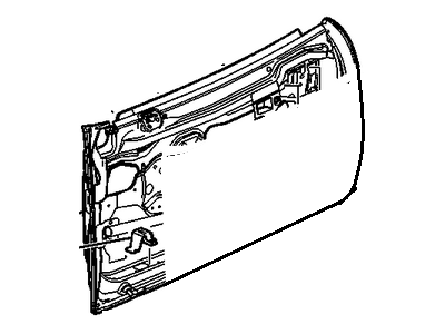 GM 15940884 Door Assembly, Front Side