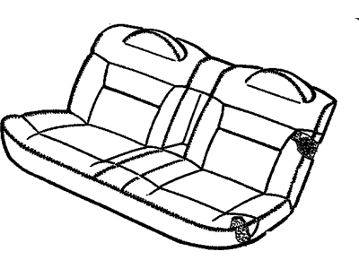 1994 Cadillac Deville Seat Cushion Pad - 16707194