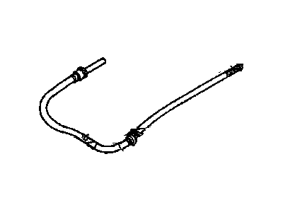 1993 Chevrolet S10 Parking Brake Cable - 15968232
