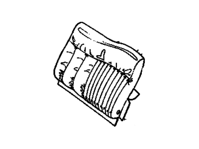 GM 88899637 COVER, Rear Seat Back