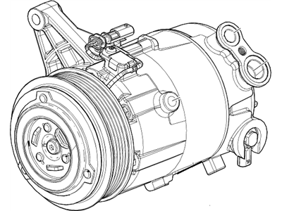 2014 Cadillac CTS A/C Compressor - 23192237