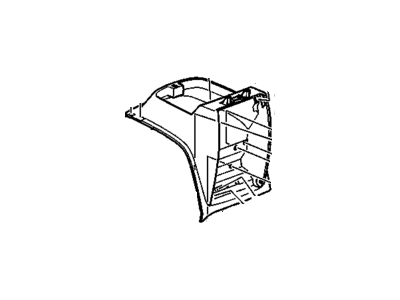 GM 22889135 Compartment Assembly, F/Flr <See Guide/Bfo> *Cashmere