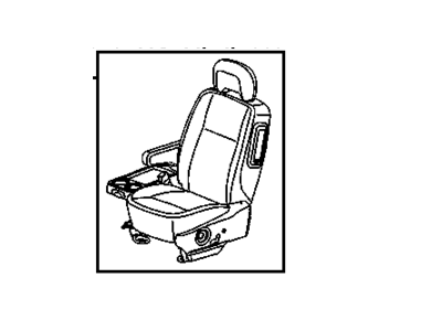 GM 25781400 Seat Assembly, Driver *Cashmere E