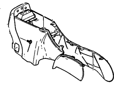 GM 89045331 Console,Front Floor